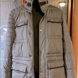 Calvin Klein Grey Full Winter Puffer Coat